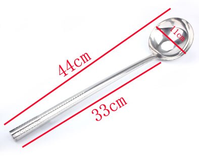big long spatula shovel chef cooking cocina utensilios Kitchen Utensil Handle full Stainless Steel Metal Turner Soup Spoon wok: 1