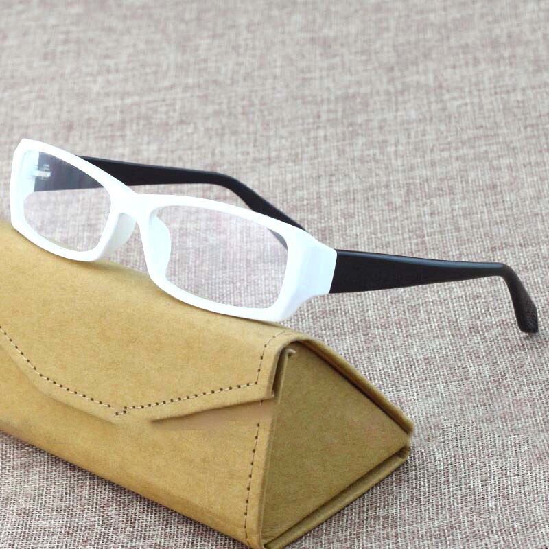 Cubojue White Reading Glasses Men Women 1.25 1.75 1.5 2.0 2.5 2.75 3.75 4.5 4 Diopter Eyeglasses Frames Male Unisex Narrow Nerd: +250 / white black