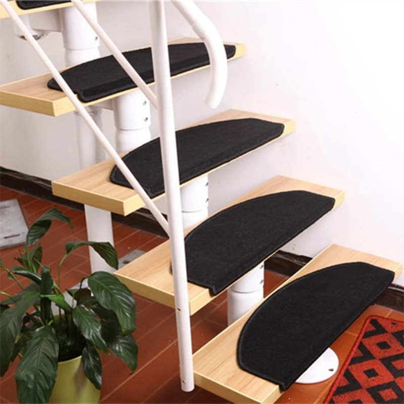 55X21CM Stair Mats Pads Non-Slip Self-Adhesive Carpet Stair Tread Mat Home Reusable Durable Stairway Cover Pads Household Decor