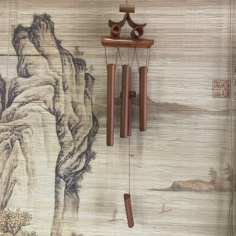 Japansk stil lykke ringetoner bambus vindklokke rør udendørs hængende klokker ornamenter udendørs gård have ornamenter  la520: Stil 11