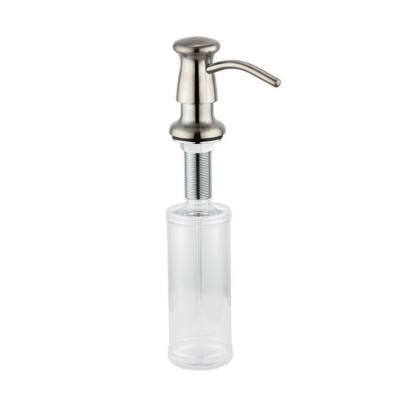 Liquid Soap Dispenser Brass Deck Mounted Kitchen Soap Dispensers Round Counter top Dispenser: G403-5
