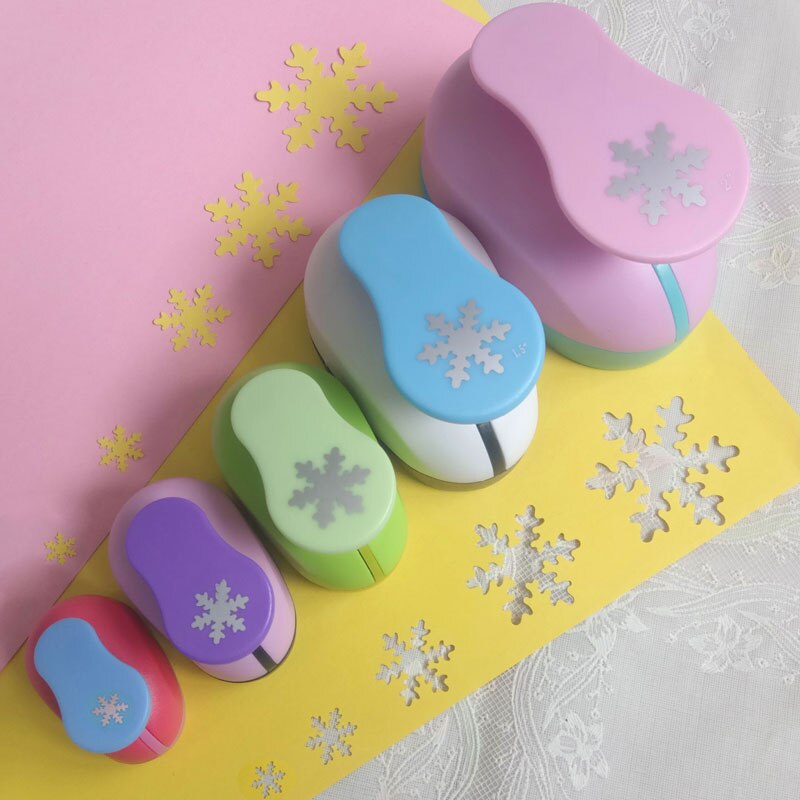 4.9cm 3.7cm 2.5cm Snowflake craft punch set children manual DIY hole punches cortador de papel de scrapbook Snow punch 2" 1.5" 1