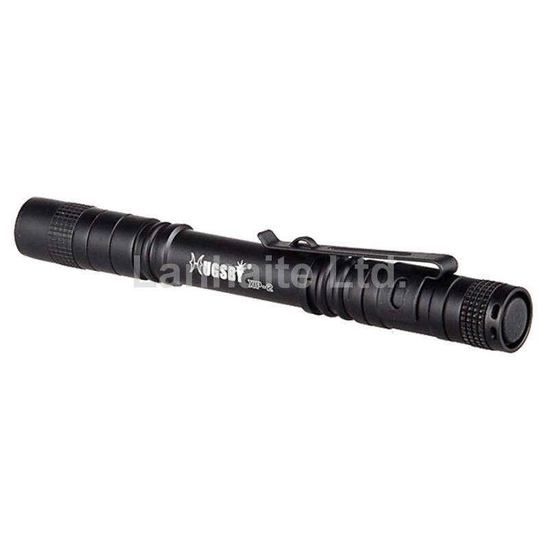 Hugsby XP-2 Cree XP-E R3 85 lúmenes linterna LED de 1 modo-negro (2x AAA)