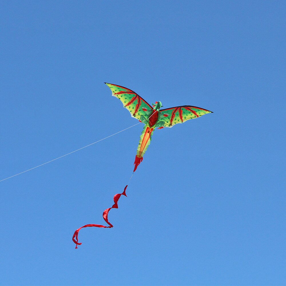 3D Dragon Kite Enkele Lijn Met Staart Vliegers Outdoor Fun Speelgoed Kite Familie Outdoor Sport Speelgoed Kinderen Kinderen Te fly Power Vliegers