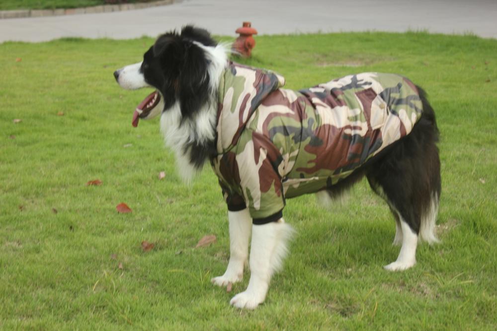 Huisdier Camouflage Jas Voor Husky Samojeed Golden Retriever Grote Hond Kleding Warme Winter Gewatteerd Jas Grote Hond Kostuum Jas