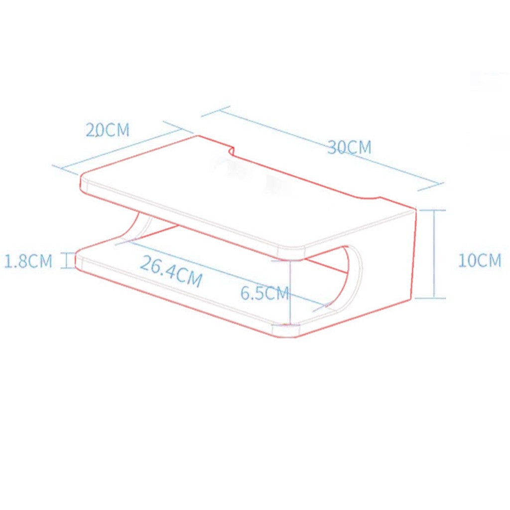 Floating Shelf For TV Components Metal Wall Mounted Media Console 2 Tier For Cable Boxes/Routers/Remotes/DVD Players