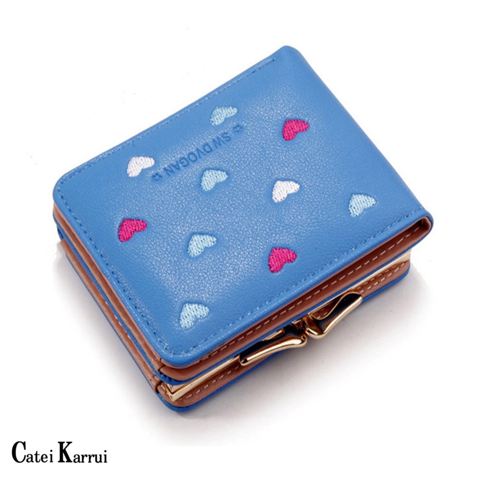 ¡Novedad! Cartera Catei Karrui de estilo coreano para mujer, monedero bordado