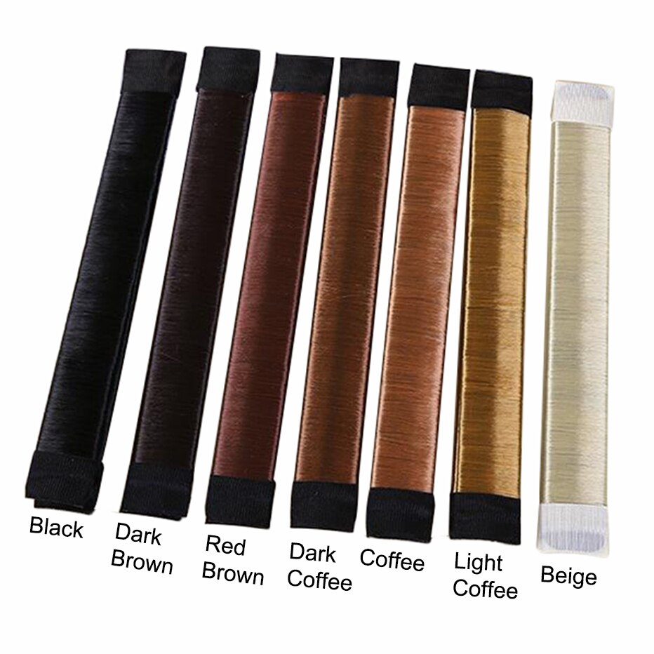 Magic Women Synthetic Twist Hair Bun Maker Donut Headband Styling Braid Holder Hair Band Easy Quick Bun Making Tool