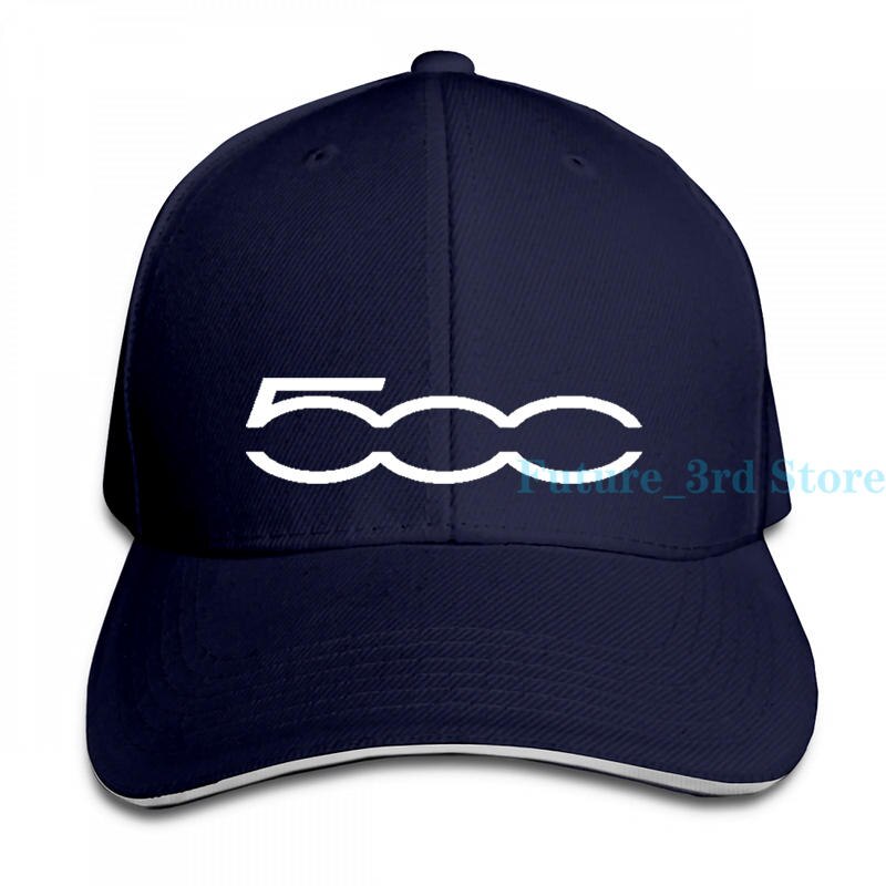 Gorra de béisbol Fiat 500 para hombre y mujer, gorra ajustable a la: 1-Navy