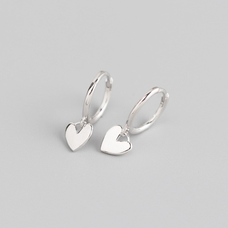 Ying Vahine 100% 925 Sterling Silver Ciondolo a forma di Cuore Orecchini A Pendaglio Per le donne