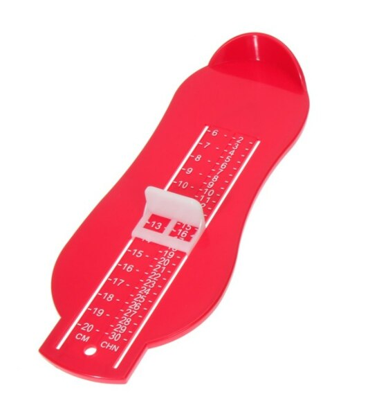Feet Measuring Ruler Subscript Measuring kids Feet Gauge Shoes Length Growing Foot Fitting Ruler Tool height meter measuring: Red