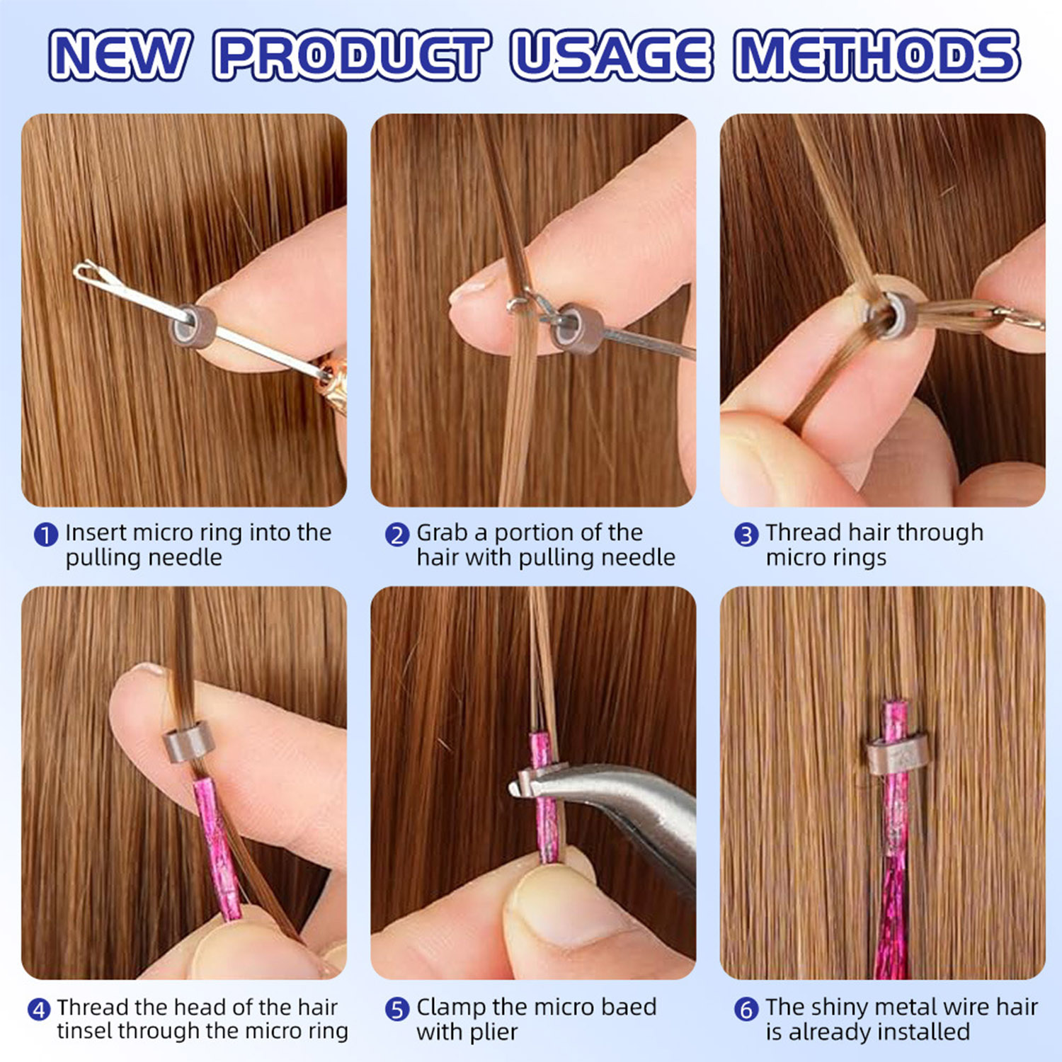 50 stks Synthetische I Tip Klatergoud Hair Extensions Glitter Klatergoud Haar Fee Haarstukjes Party Dazzle Haaraccessoires Voor Vrouwen Meisjes