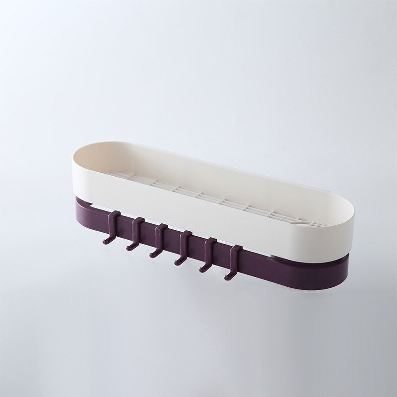 Punch-free Double Layer Rotating Rack Corner Frame Shower Shelf Wrought Shampoo Storage Rack Holder Shelfs Bathroom Kitchen: 04