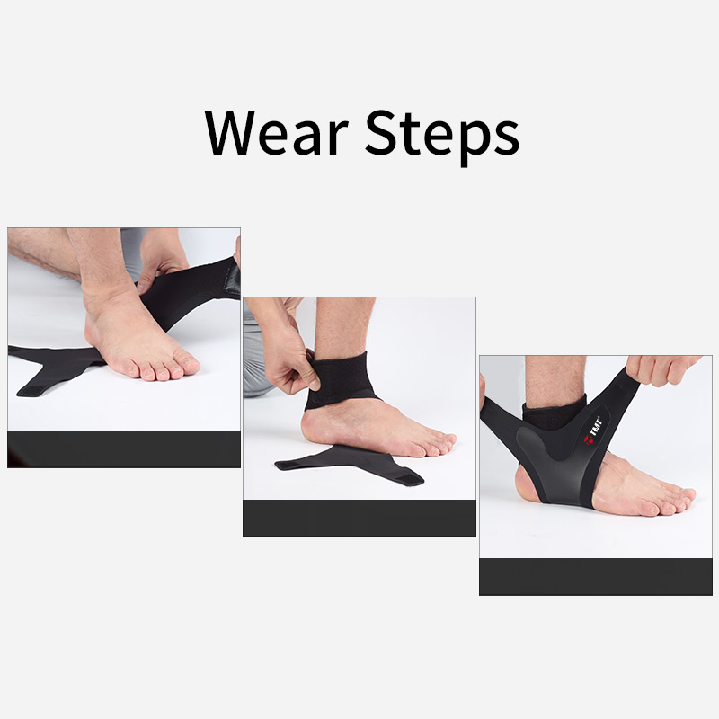 TMT Sport Breathable Ankle Brace Protector Adjustable Ankle Support Pad Protection Elastic Brace Guard Support Football 1 Pair