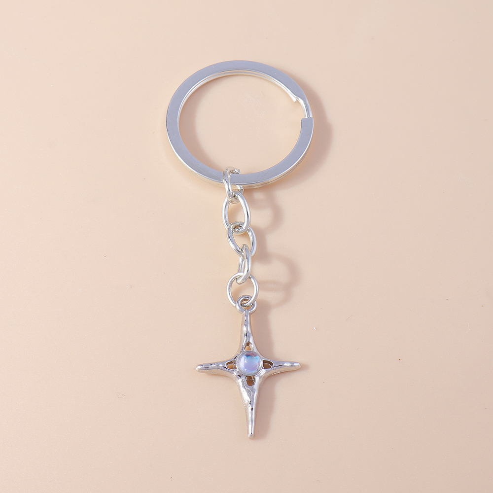 Bella cristallo ciliegia portachiavi strass portachiavi pendenti per le donne ragazze borsetta arredamento incantesimi gioielli fai da te regali: Rosa chiaro