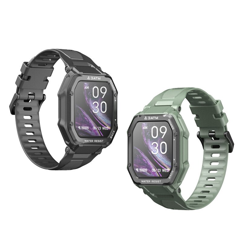 Bakeey  c16 outdoor-smartwatches mit langer akkulaufzeit, multisport-modus, herzfrequenzmessung, anruferinnerung und schrittzähler