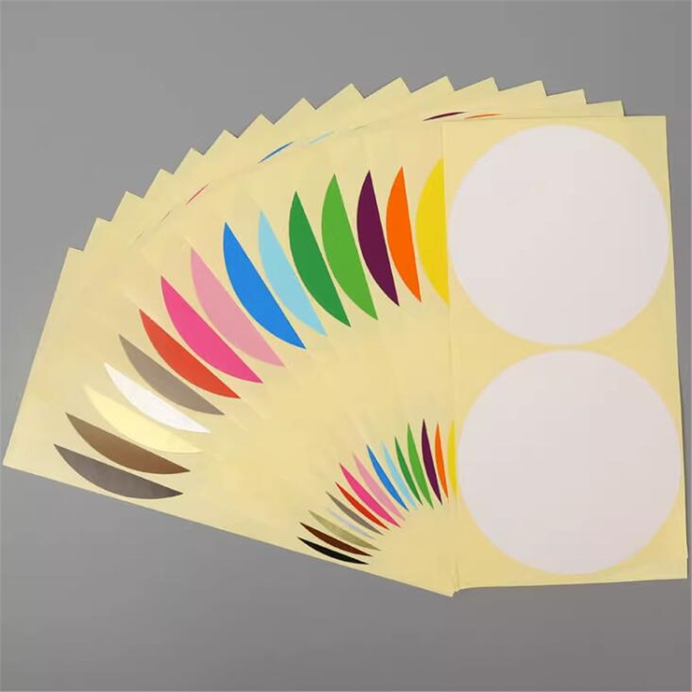 100 mm/10 cm, grote ronde stickers, 4 inch grote cirkellabelstickers, 15 vellen/zak