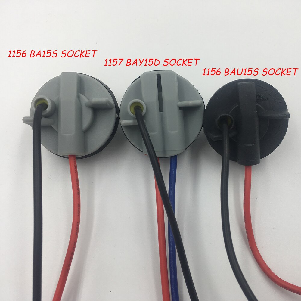 Ysy 10pc 1156 ba15s adapter auto auto led lamp socket connector pre-wire plug vrouwelijke adapter houder voor 1157 bay 15d bau 15s