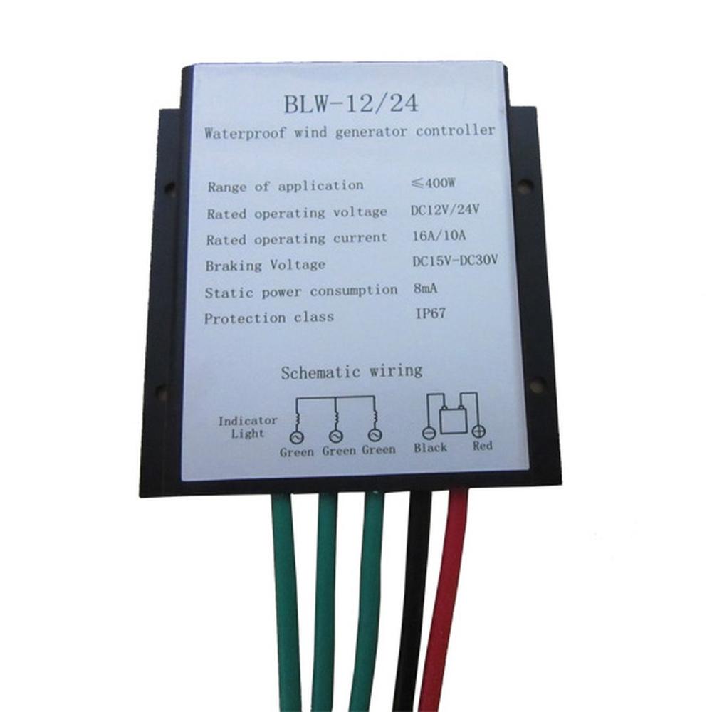 600W 12V/24V Waterproof Wind Turbine Generator Charge Controller Wind Power Generator Regulator Wind Controller