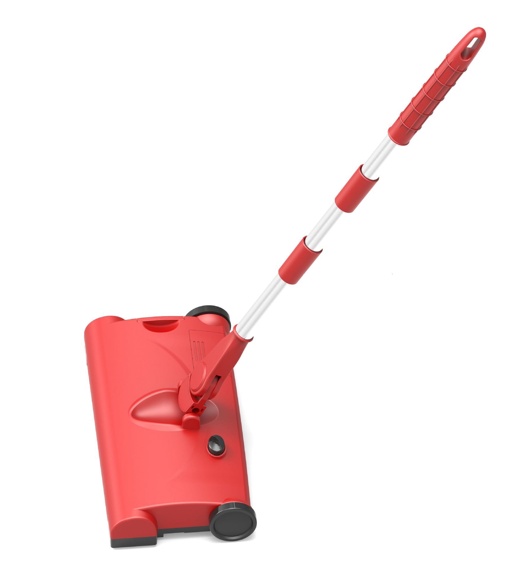 Household Push Sweeper Vacuum Cleaner Wireless Electric Mop Rechargeable Strength Floor Cleaning Machine Handheld: Red