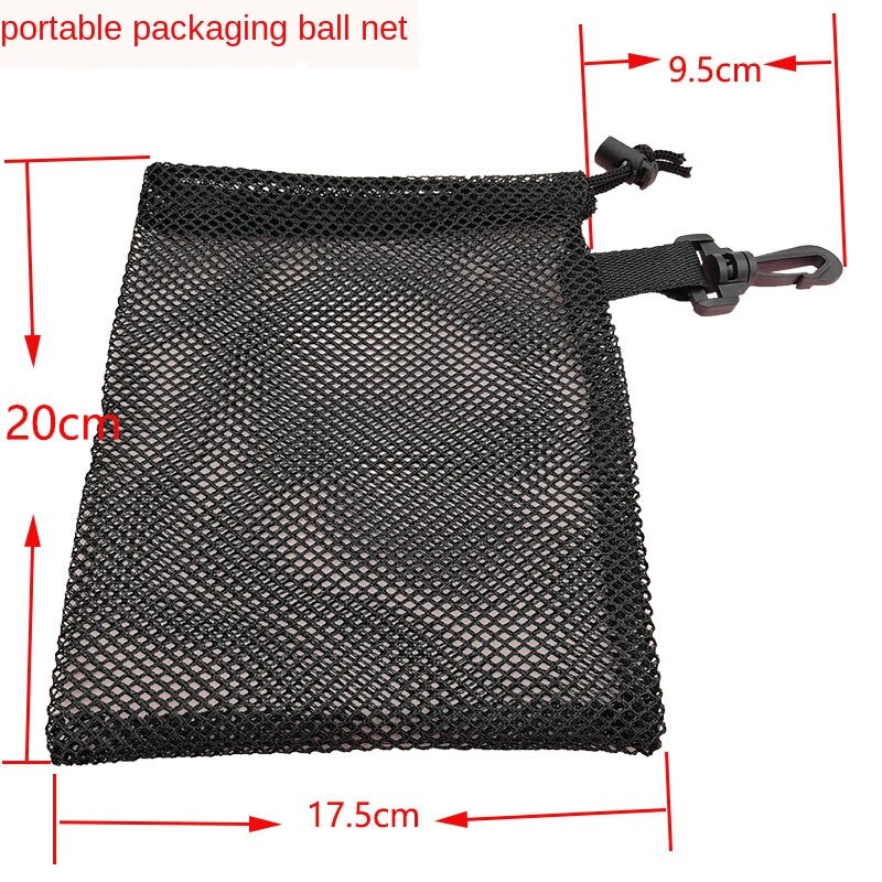Golf nylon mesh taske, mesh taske mesh golf taske, bold opbevaring rack, stor kapacitet golf samler, golf tilbehør