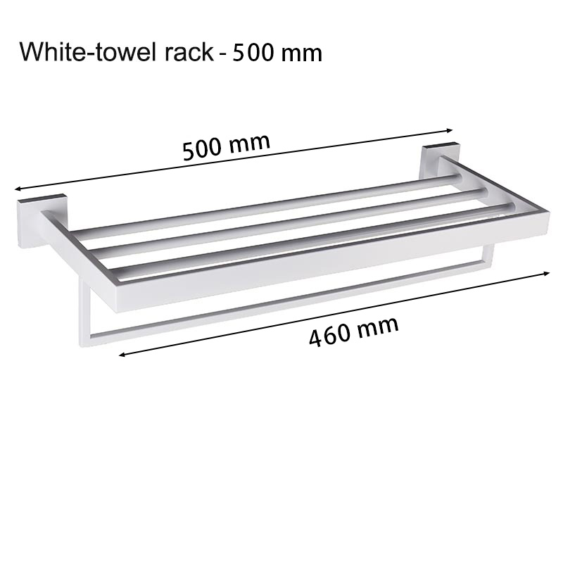 Matte White Bathroom Hardware Accessories Robe Hook Toilet Paper Holder Towel Holder Bar Towel Rail Rack Toilet Brush