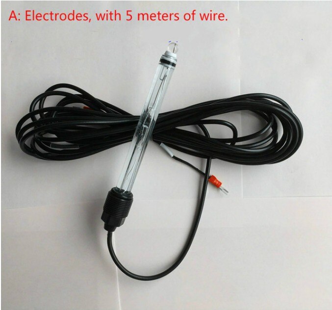 Industrial on-line high temperature PH glass electrode, strong acid and strong base PH electrode, corrosion resistant PH probe: A