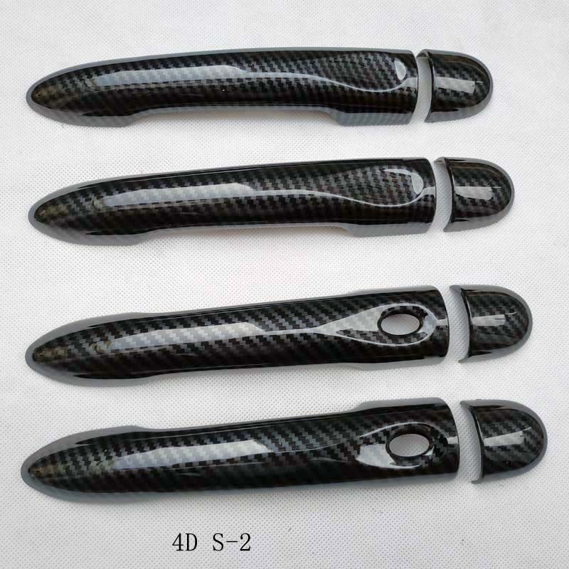 Deurgreep Cover Trim Cap Voor Renault Samsug Sm3 Fluence + Chrome Auto Accessoires Kleur Imatation Carbon Fiber: TQ-4d-s-2