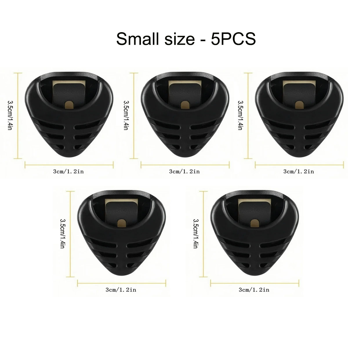 Soporte para púas de guitarra, estuche de plástico para púas, mediador, almacenamiento rápido, forma triangular autoadhesiva, 1/5/10 Uds.: Púrpura