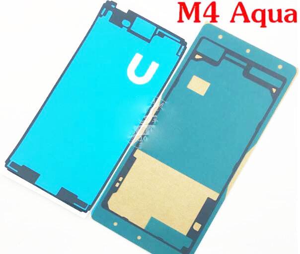 Volledige Set Voor Lcd Sticker + Back Battery Cover Lijm Lijm Voor Sony Xperia M4 Aqua