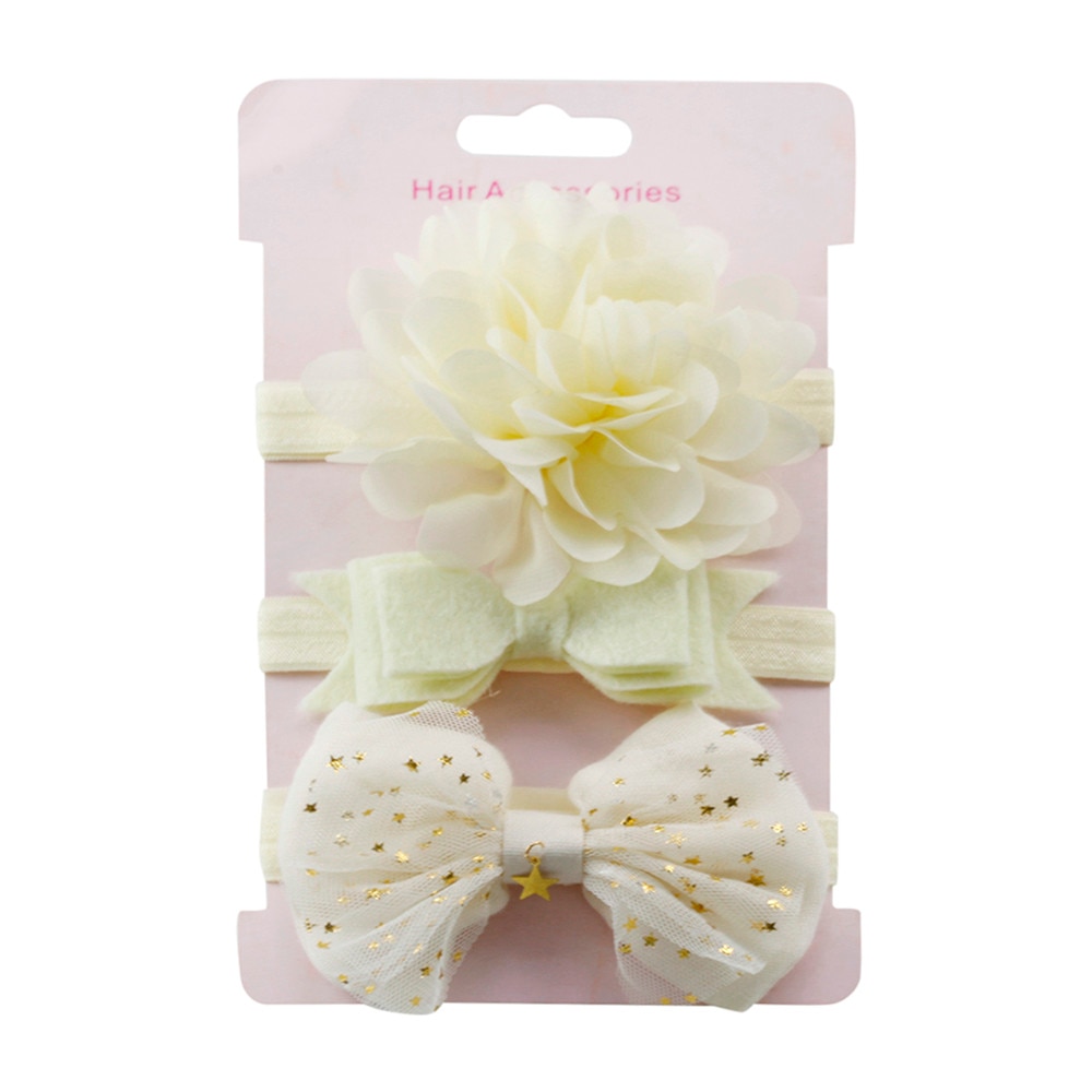 2020 3 pz Dei Bambini Floreale Della fascia Delle Ragazze Del bambino Accessori Anello Elastico Della fascia impostato Nuovo Arrivo Dropshipping # Jan: N