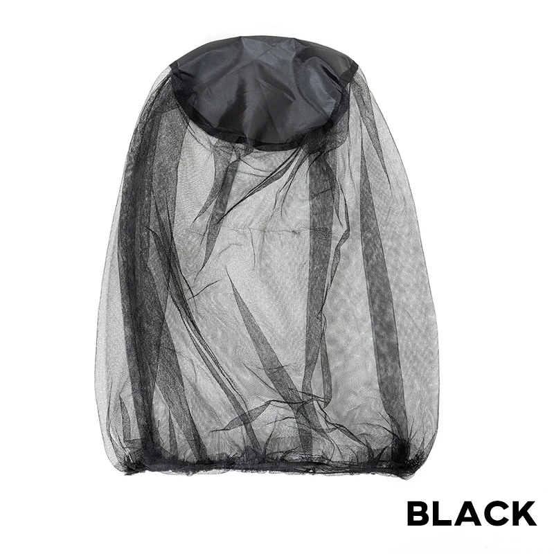 Anti-muggenvismuts 1pc Ademend Verstelbaar Mesh Vissershoed Net voor mannen en vrouwen Outdoor Reizen Vissen Kamperen: Black