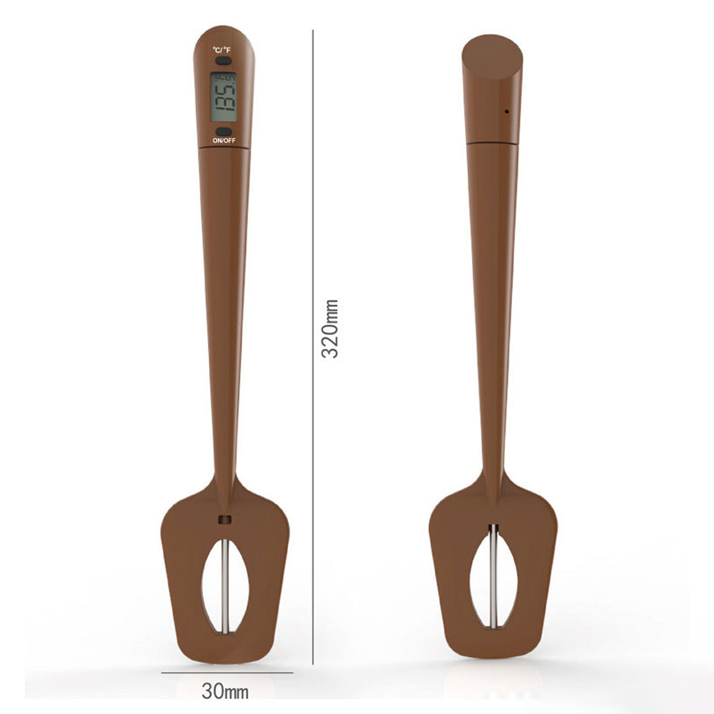 Siliconen Digitale Spatel Koken Thermometer Snoep Chocolade Eten Temperatuursensor Meter Gebak Cake Bakken Roeren Schraper