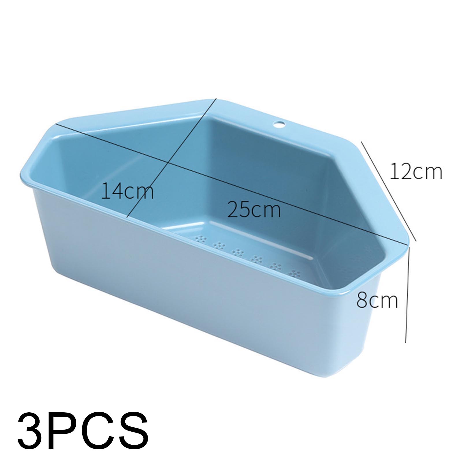 Triangular Corner Sink Drain Rack Shelf Basket Food Strainer Vegetable Fruit Drainer Sponge Holder Kitchen Filter K888: Lavender