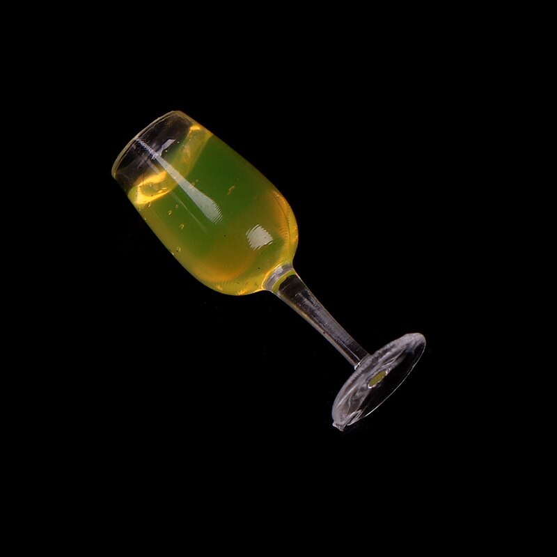 2/4Stck Mini 1/12 Puppenhaus Bahre Tasse Simulation Möbel Wein Glas Becher für Puppe Haus Dekoration Zubehör