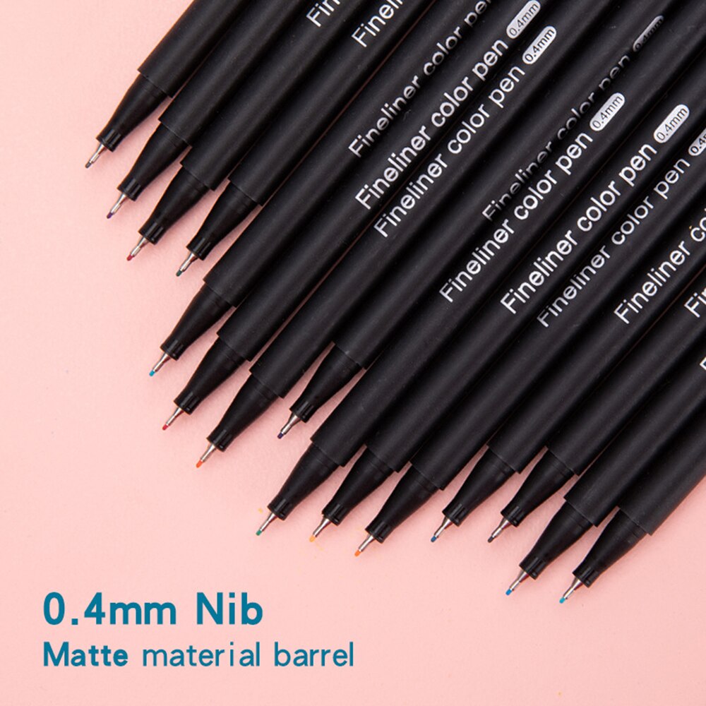 0.4mm Hook Line Pen Large Capacity Sketching Pen For Student Drawing Art Writing Comic Sketch Pen School Supplies