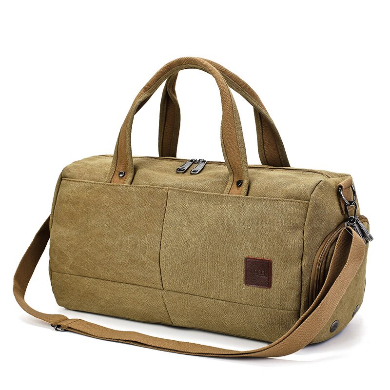 Menn sport treningsstudio bag Fitness trening håndveske reise skulder helg bagasje bag til sko gymtas bolsa sekk de sporttas  xa105d: kaki