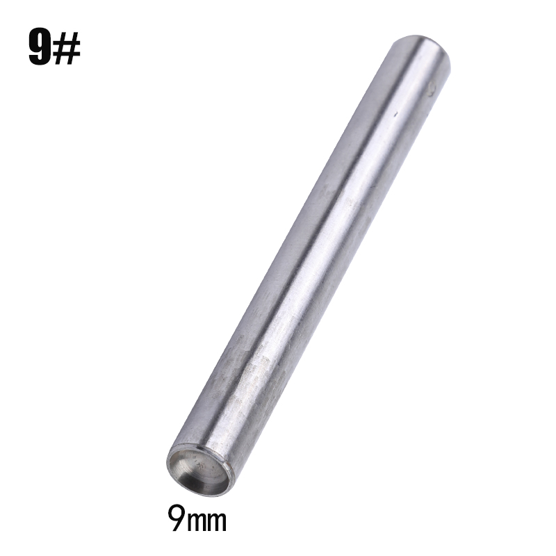 Herramienta de instalación de remaches de setas, herramienta para manualidades de cuero DIY, punzonador de tachuelas, herramienta de punzonado manual para artesanía de cuero, ropa, zapato, sombrero: Marrón