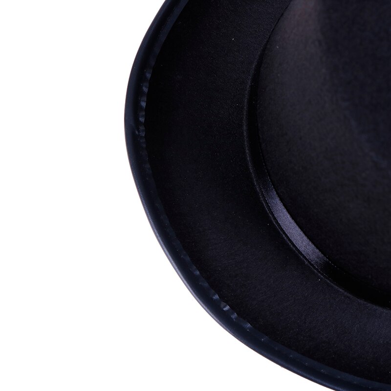 1Pc Men Black Top Hat Jazz hat Magician Costume Gentleman hat Tuxedo Mat Hatter Wedding Christmas Party Formal S/L