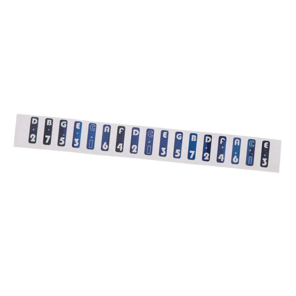 17 Key Note Sticker Mini Kalimba Scale Key Sticker Kalimba Thumb Piano Finger Music Supplies for Beginner Learner Musical