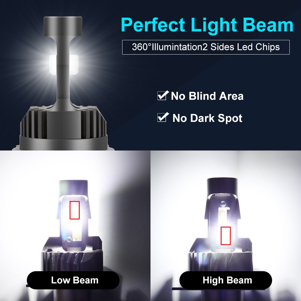 Xstorm H4 Led Lampen Auto Motorfiets Koplamp Csp 50W 12000LM Hoge Dimlicht 12V 6000K Wit Motorbike lampada Led H4 Moto Lamp
