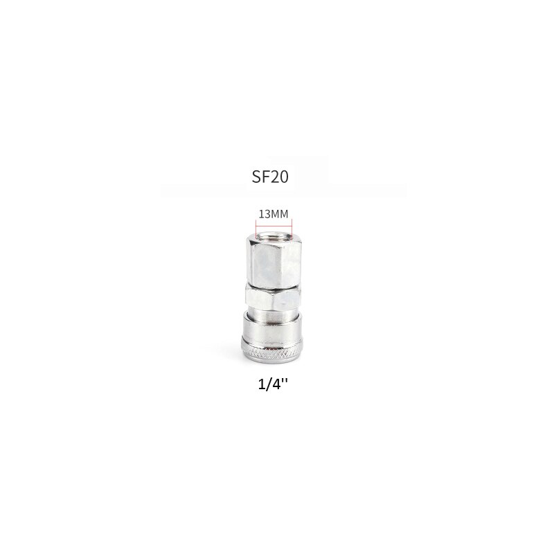 Raccord pneumatique Type C raccord rapide | Tuyau de compresseur d'air PP20/SP20/PF20/SF20/PH20/SH20/PM20/SM20, Coup: SF20