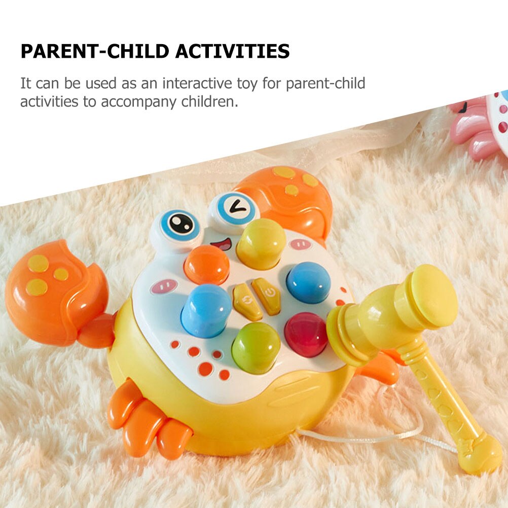Kids Early Educational Whack Practical Whack Game Crab Shape