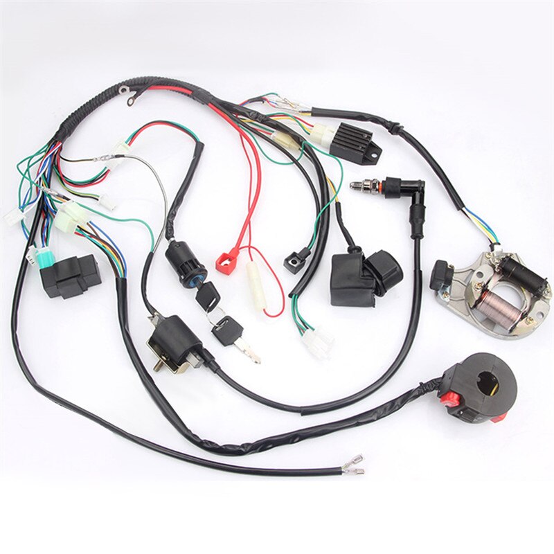 Elektrische Start Motor Kabelboom Set Accessoire Fit voor GY6 125cc 150cc Quad ATV Kabelboom Voertuig Accessoire
