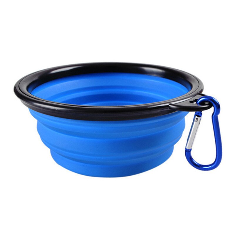 Bol de Perro Plegable de silicona Plegable para viaje Gato tazón de alimentación de agua para perros tazón de viaje Plato Plegable