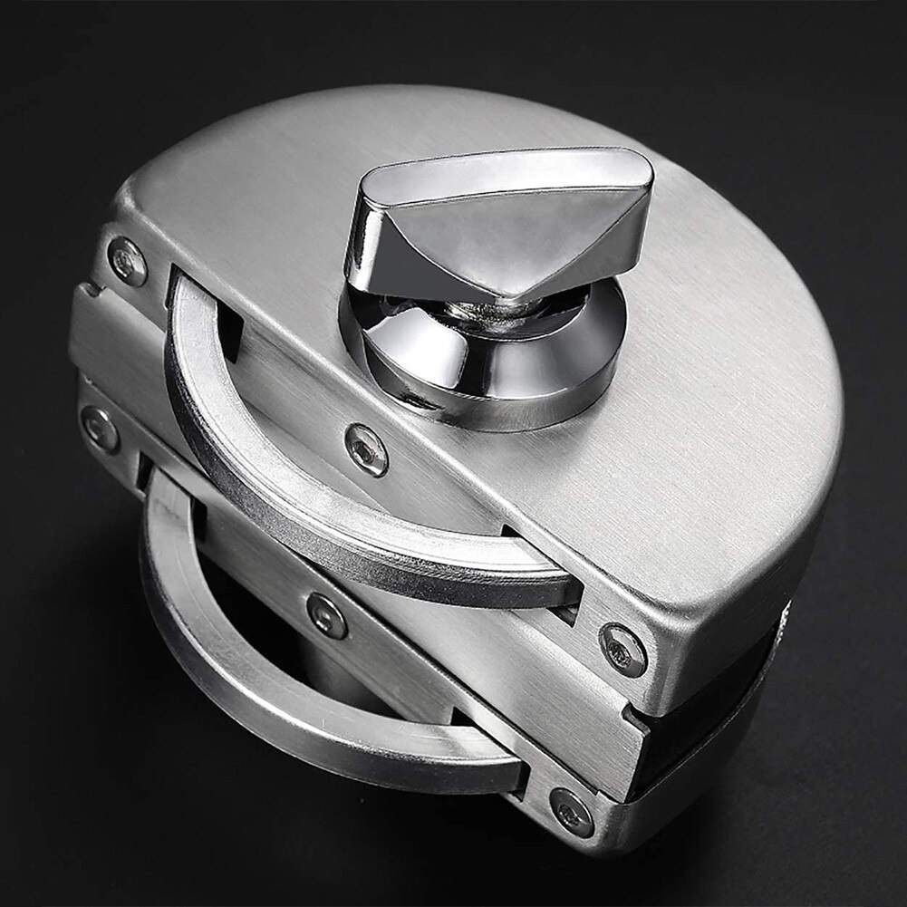 Niet-Geperforeerde Glas Lock Hardwarewith Sleutel Slot Enkele Deur Dubbele Deur Schuifdeur Lock Office Glijdende Klink Deurslot schakelaar