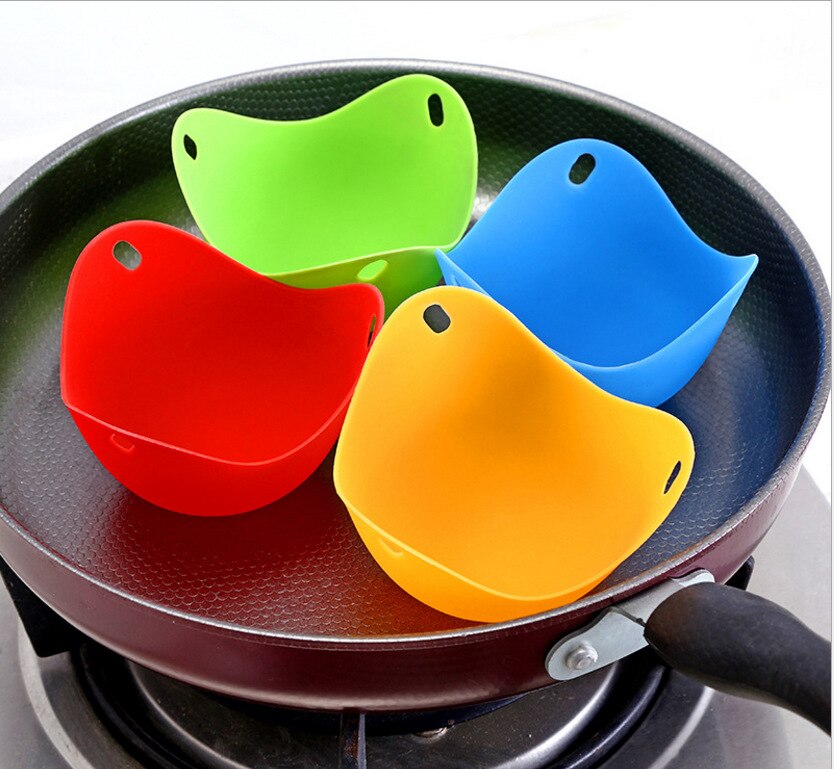 Couleur silicone oeuf cuiseur oeuf cuiseur chaudière oeuf cuiseur moule bol anneau cuisine cuisson accessoires