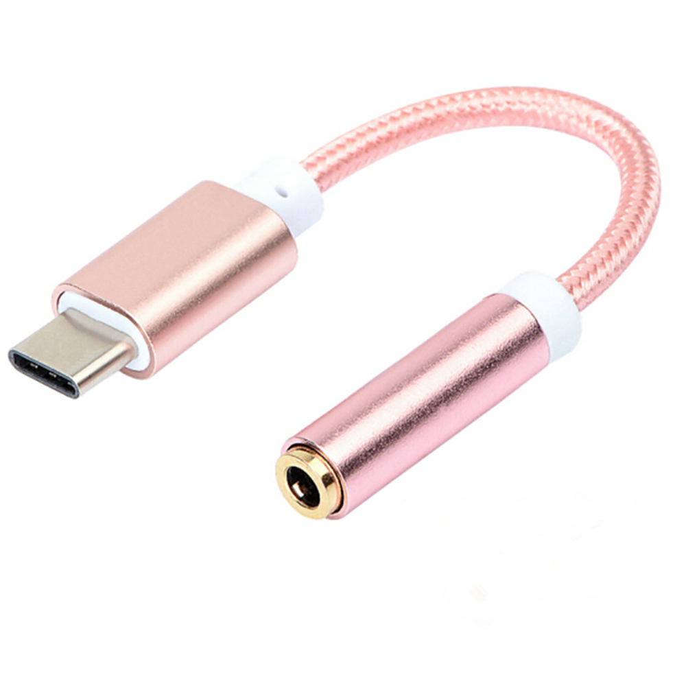 USB Type C to 3.5mm Female Earphone Adapter Converter Jack AUX Cable Headphone Adapter 3.5 Audio Cable for iPhone 15 Pro Xiaomi