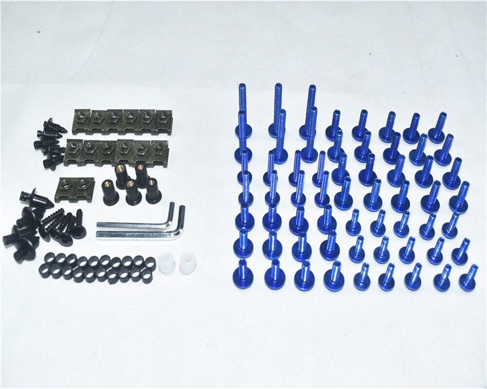Motorfiets Compleet Kuip Bouten Kit Carrosserie Schroeven Voor Fit Bmw R1200RS: Blue