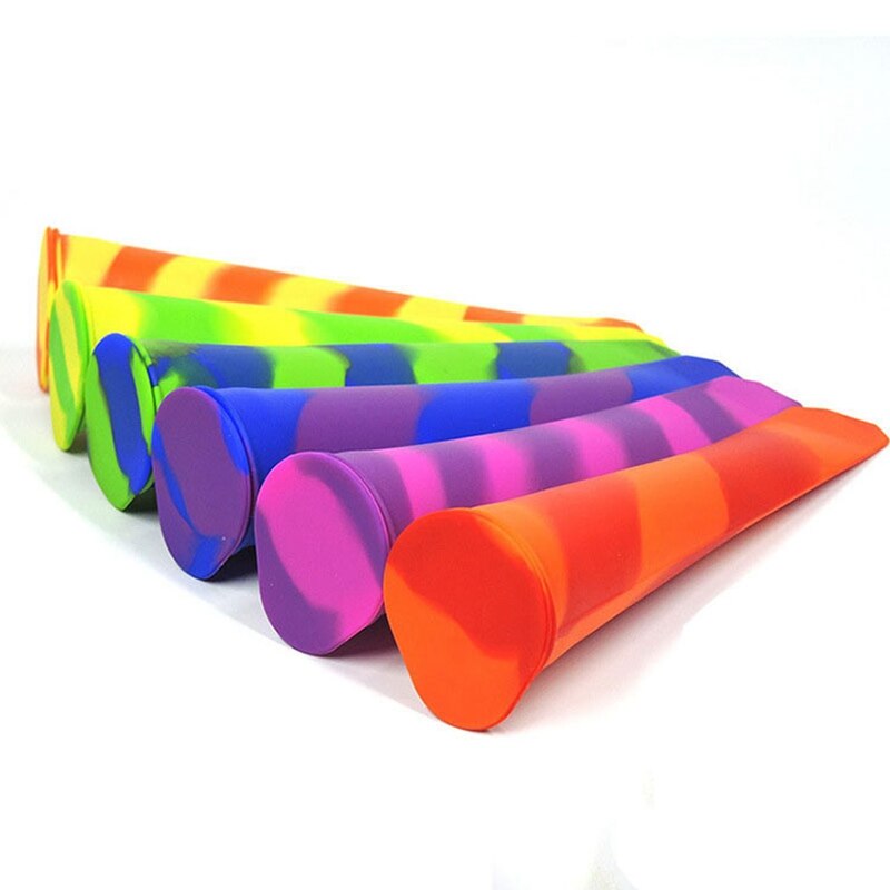 Moldes reutilizables de silicona para hacer polos para niños, DIY, para hacer polos, con tapa, 6 uds.
